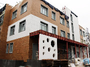 Фасадные работы на здании детского сада ЖК ВЛЮБЕРЦЫ в 2017 году